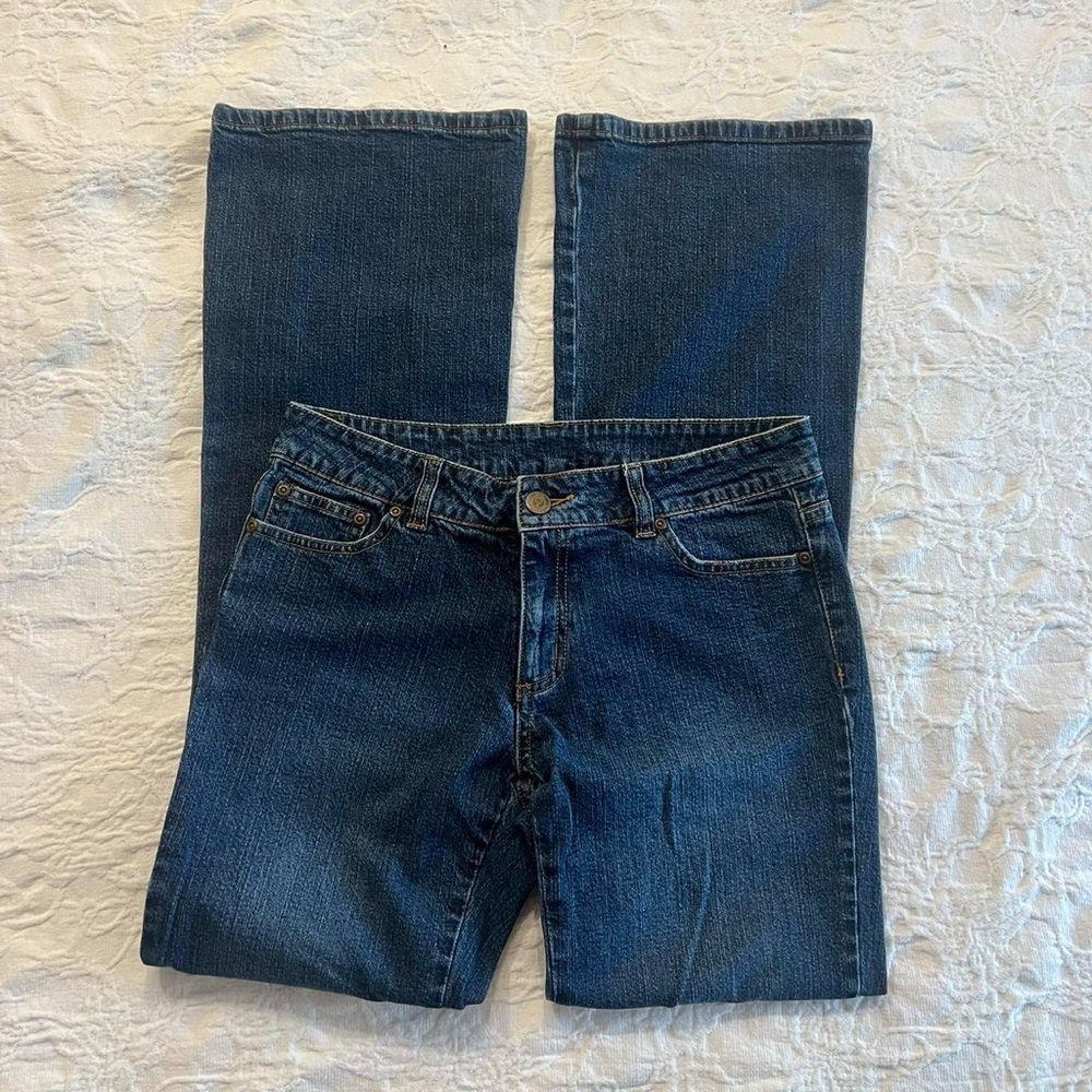 lily pulitzer y2k 2000s flare low rise bimbo grunge mcbling jeans ❤︎︎